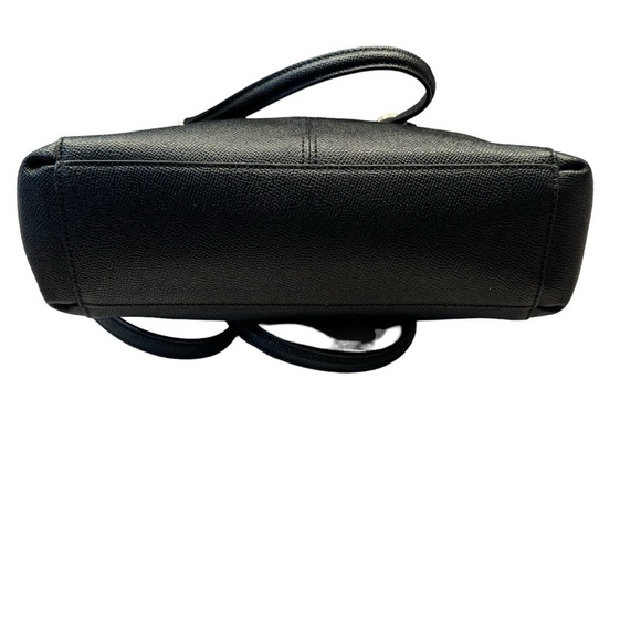 Coach Mini Christie Carryall Bag Black Crossgrain Leather Handbag Crossbody - Picture 8 of 16